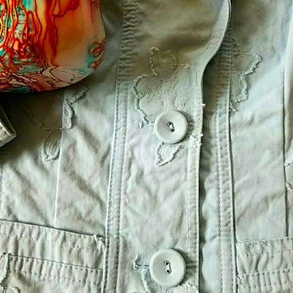 Floral Appliqué Blazer - Picture 2 of 13